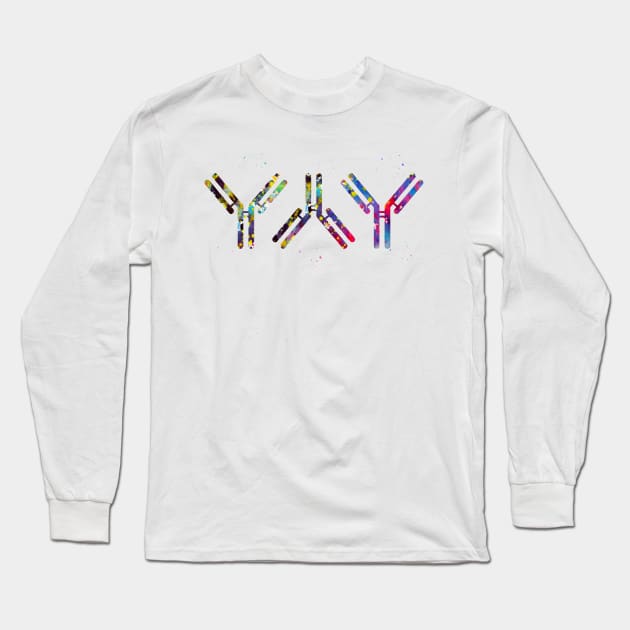 Antibody Long Sleeve T-Shirt by erzebeth